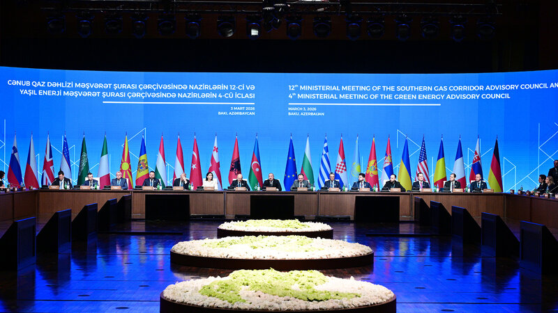 İlham Əliyev Cənub Qaz Dəhlizi Məşvərət Şurası çərçivəsində nazirlərin 12-ci iclasında iştirak edir