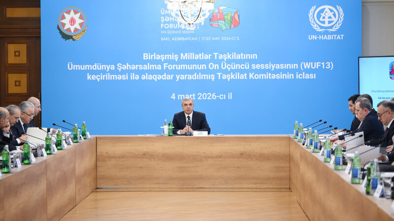 Təşkilat Komitəsinin növbəti iclasında WUF13-ə hazırlıq məsələlərinə dair məruzələr dinlənilib