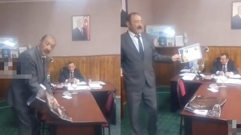 Gədəbəydə dövlət məmuruna mükafat verən şəxs həbs olundu -