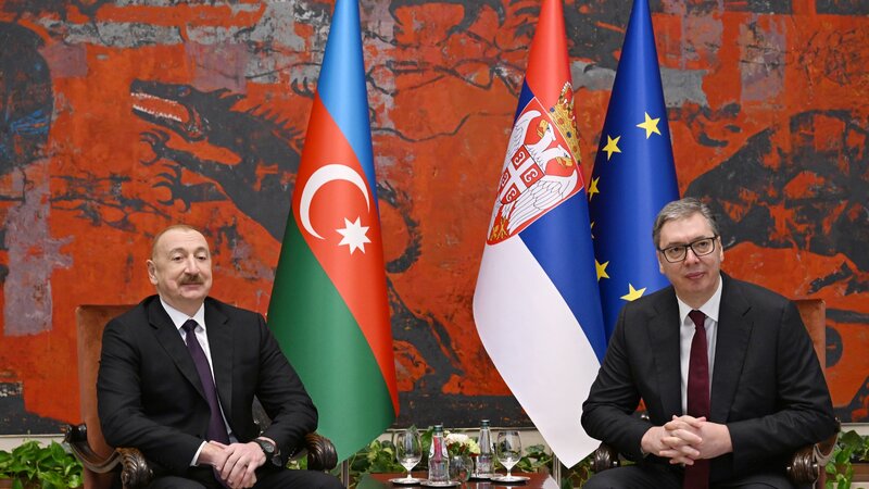 Azərbaycan və Serbiya prezidentləri Yaxın Şərqdəki mövcud vəziyyəti müzakirə etdi