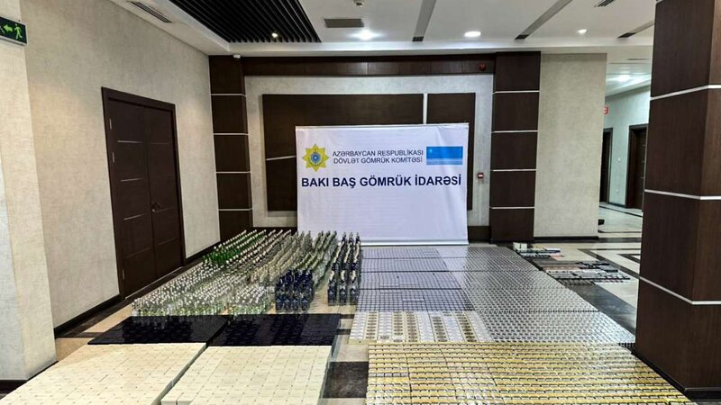 Göygöldə külli miqdarda tütün məmulatları və spirtli içkilər aşkar edildi