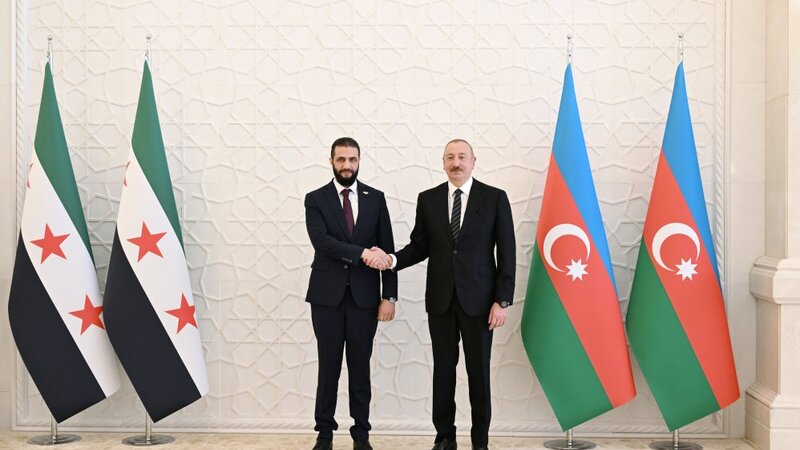 Əhməd Əl Şaraa Prezident İlham Əliyevlə Yaxın Şərqdəki vəziyyəti müzakirə etdi