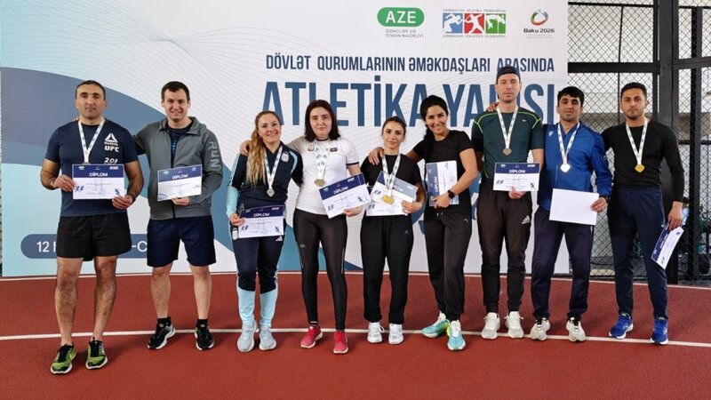 Fövqəladə Hallar Nazirliyinin əməkdaşları atletika yarışında yüksək nəticələr əldə ediblər -