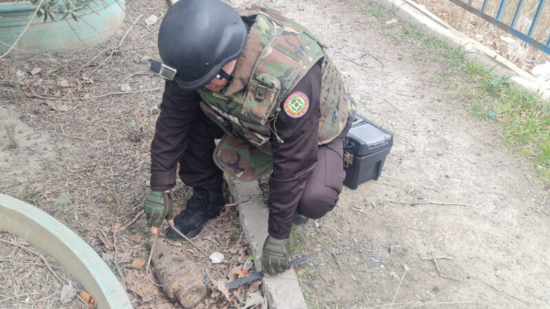 Sumqayıtda top mərmisi aşkar edildi -