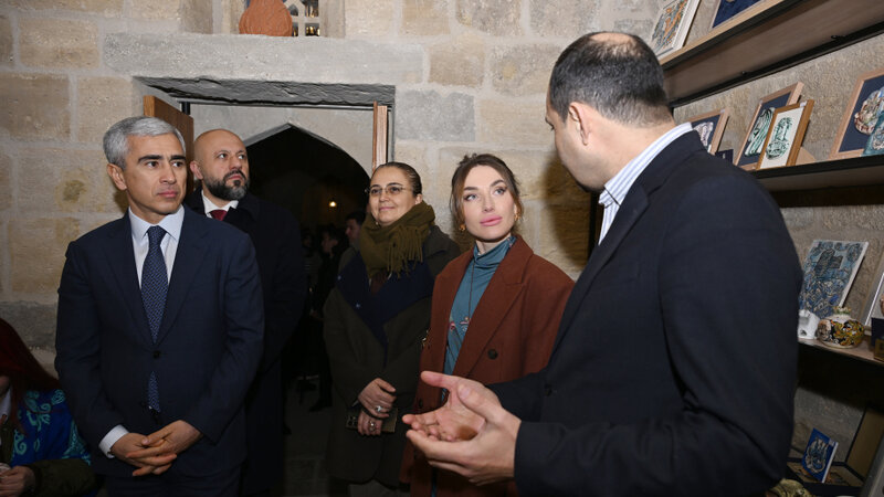 Buxara karvansarasının əsaslı bərpa işlərindən sonra açılışı olub -