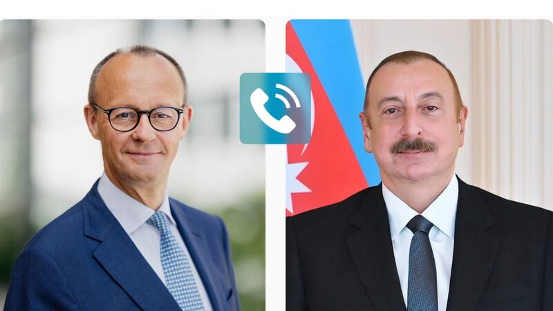 Prezidenti İlham Əliyevlə Almaniya Kansleri Fridrix Merts arasında telefon danışığı olub