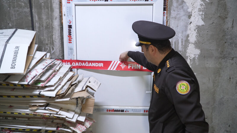 Yanğın təhlükəli obyektin fəaliyyəti qismən məhdudlaşdırıldı -