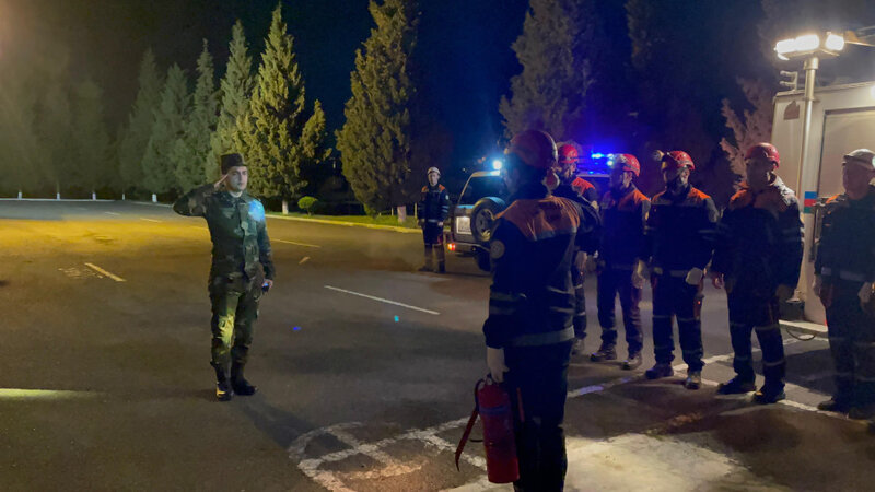 FHN-in Cənub Regional Mərkəzi praktiki gecə təlimi keçirdi