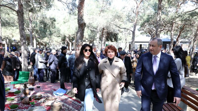 Suraxanı rayonunda yeni salınan park sakinlərin istifadəsinə verilib -