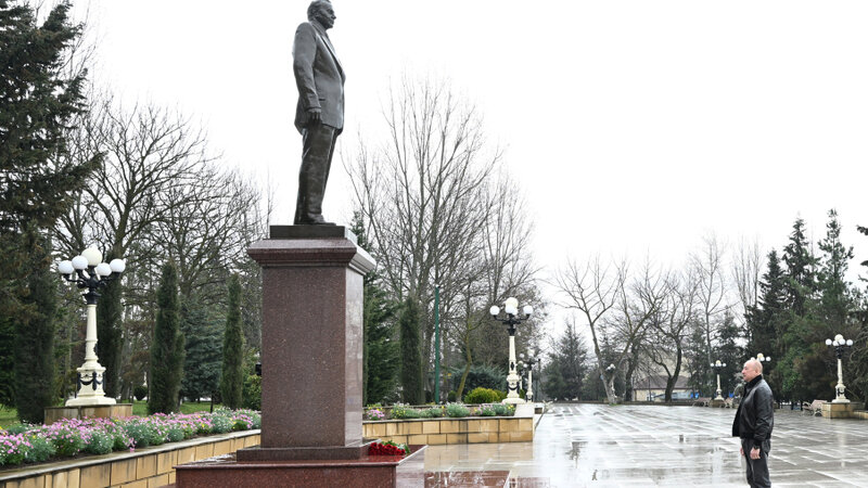 Prezident İlham Əliyev Şamaxı rayonuna səfər edib