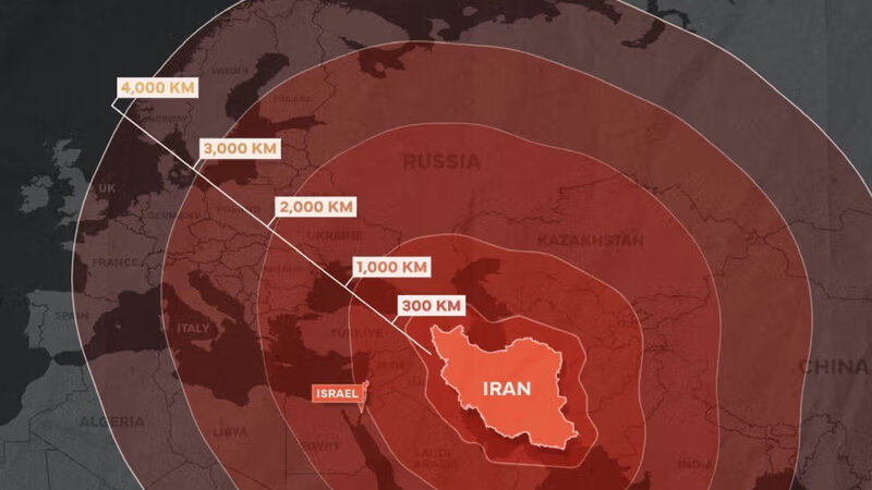 İran ilk dəfə 4000 kilometr məsafə qət edə bilən raket atdı