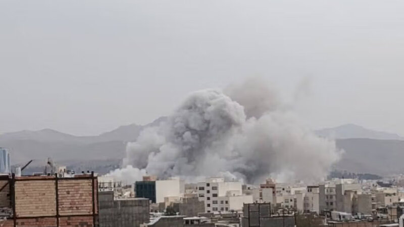 Təbrizə hava zərbələri endirildi