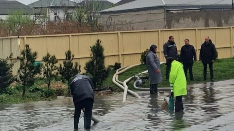 BŞİH müavini yağışın fəsad yaratdığı ərazilərə baxış keçirib