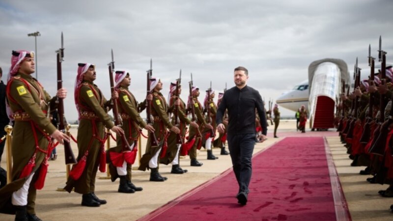 Volodimir Zelenski İordaniyada səfərdədir -