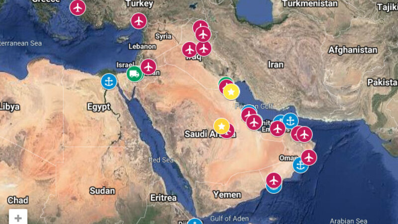 Səudiyyə Ərəbistanındakı ABŞ hərbi bazalarına PUA hücumları oldu