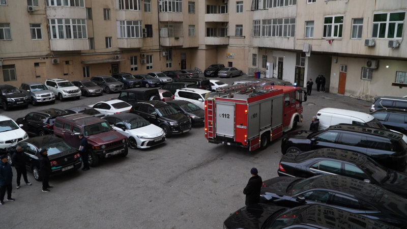 Fövqəladə Hallar Nazirliyi növbəti şərti yanğın təlimi keçirdi -