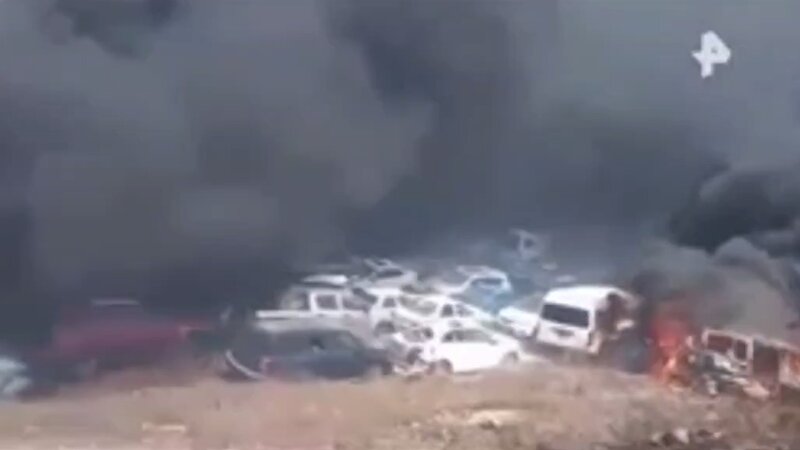 Meksikada cərimə meydançasında güclü yanğın oldu -