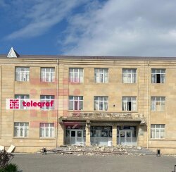 Külək Qazaxda məktəb binasında problemə səbəb olub -