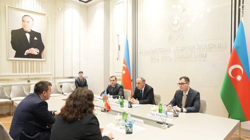 Kamran Əliyev Türkiyə Ədliyyə nazirinin müavini Can Tuncayla görüşdü