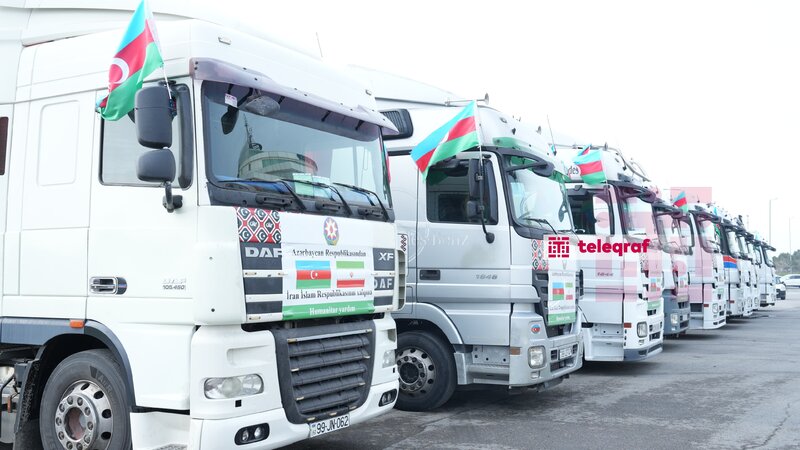 İlham Əliyevin tapşırığı ilə İrana növbəti humanitar yardım yola salınıb -