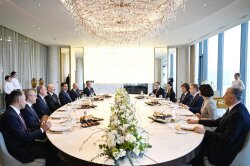 Tbilisidə Azərbaycan Prezidentinin şərəfinə lanç verilib -