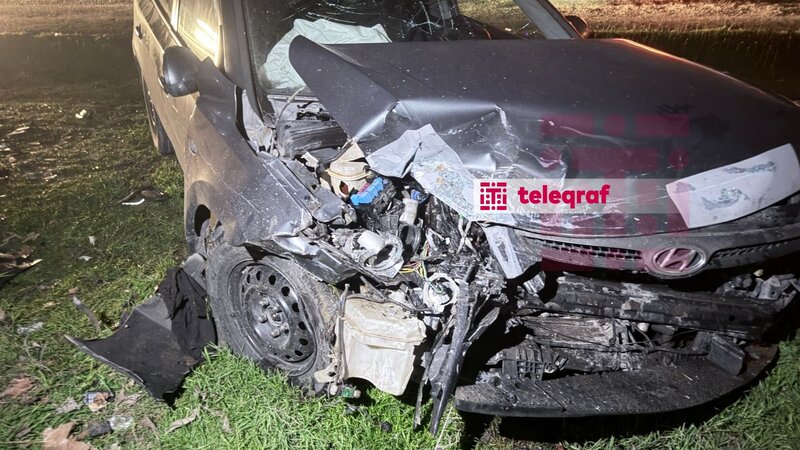 Beyləqan rayonunda yol qəzası baş verib, 4 nəfər xəsarət alıb