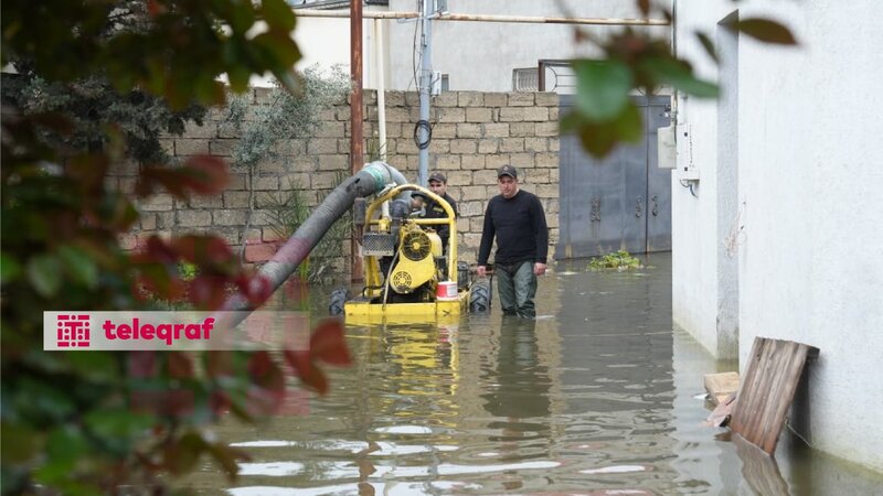 "Bu ərazilərdə suyun çəkilməsi işləri həyata keçirilir”