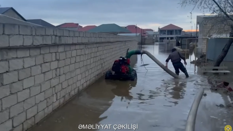 FHN intensiv yağışların yaratdığı fəsadları aradan qaldırır -