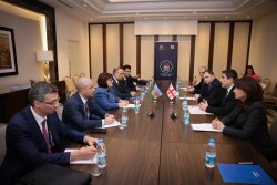 Sahibə Qafarova İstanbulda Papuaşvili ilə görüşdü