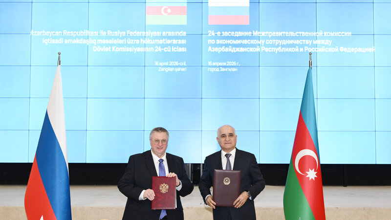 Zəngilanda Azərbaycan-Rusiya Hökumətlərarası Komissiyasının 24-cü iclasının protokolu imzalandı -