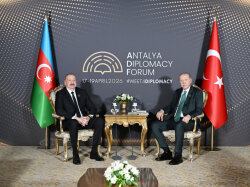 Antalyada İlham Əliyevlə Rəcəb Tayyib Ərdoğanın görüşü keçirilib -