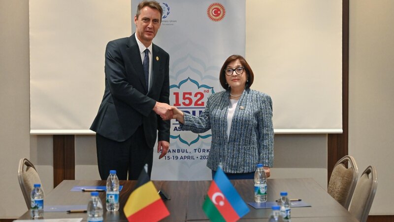 Sahibə Qafarova Belçika Krallığı Federal Assambleyası Senatının sədri ilə görüşüb