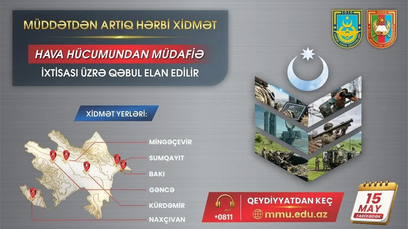Müdafiə Nazirliyi HHM ixtisası üzrə hərbi xidmətə qəbul elan edir