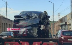 Gəncədə yol qəzası oldu, xəsarət alanlar var