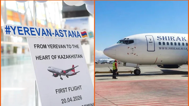 İrəvan-Astana-İrəvan marşrutu üzrə uçuşlar başlayıb