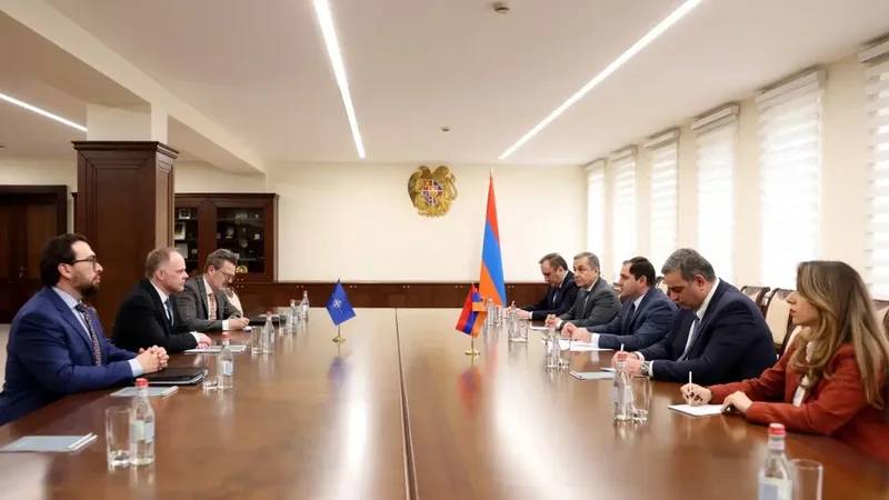 Ermənistan müdafiə naziri NATO baş katibinin xüsusi nümayəndəsi ilə görüşdü