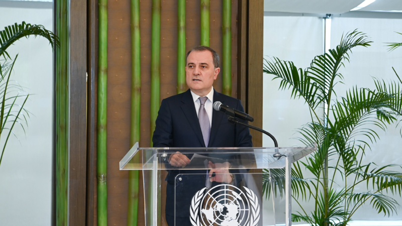 Ceyhun Bayramov BMT tədbirində Azərbaycanın çoxtərəfli əməkdaşlığa sadiqliyini bildirdi