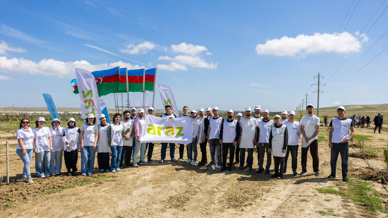 “Araz” supermarketlər şəbəkəsi ağacəkmə aksiyası keçirdi