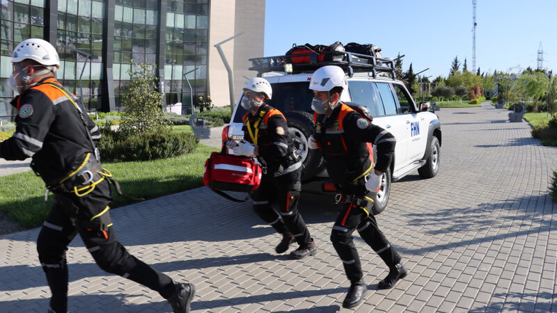 FHN-in Muğan Regional Mərkəzi “ASAN Xidmət” Mərkəzində mülki müdafiə məşqi keçirdi -