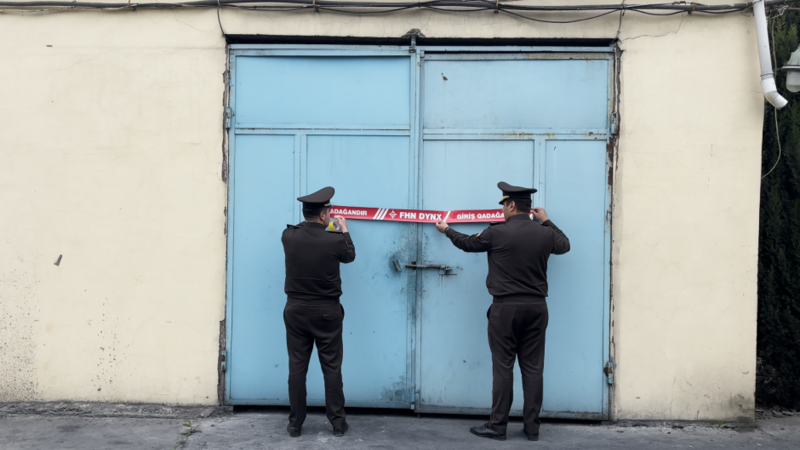 Yanğın təhlükəli müəssisənin fəaliyyəti dayandırıldı -