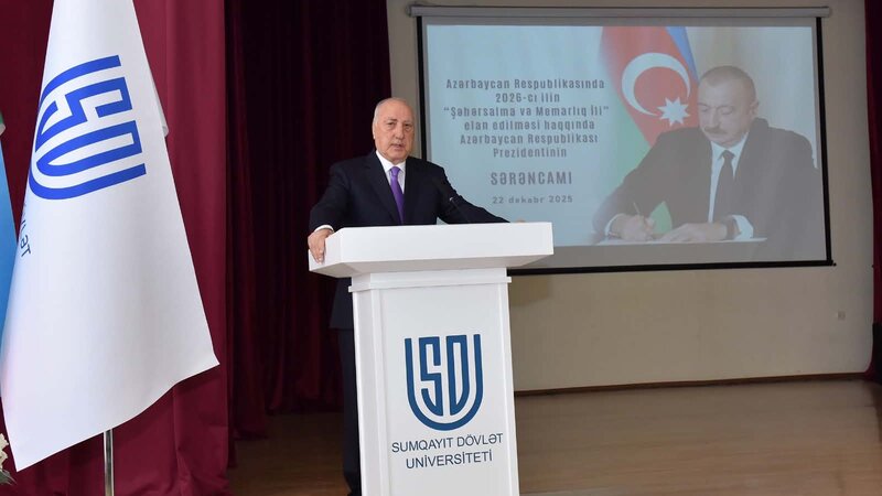 Sumqayıtda “Şəhərsalma və Memarlıq İli”nə həsr olunmuş konfrans keçirilib