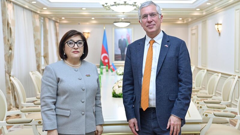 Sahibə Qafarova Fergus Auld ilə görüşüb