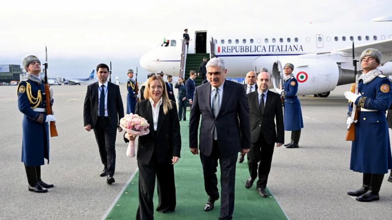 İtaliyanın Baş naziri Corcia Meloni Azərbaycana rəsmi səfərə gəlib