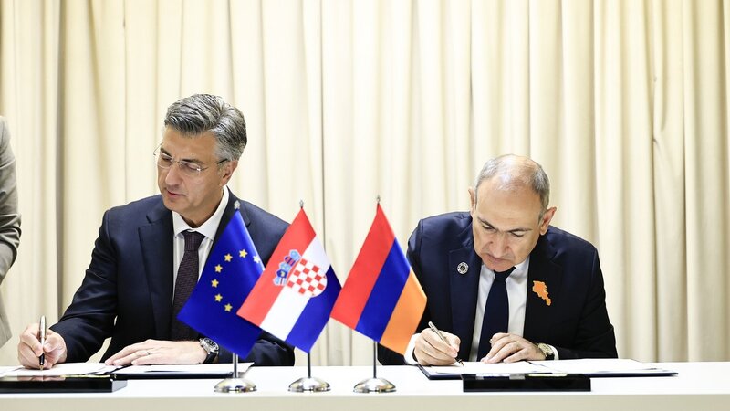 Ermənistan və Xorvatiya arasında strateji dialoq haqqında sənəd imzalandı