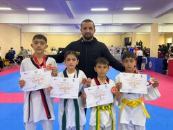 Taekvondoçularımız Gürcüstanda 4 medal qazanıblar