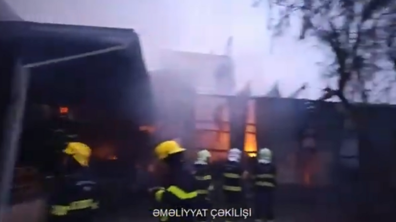 Gəncədə sexdə baş verən yanğın məhdudlaşdırılıb -