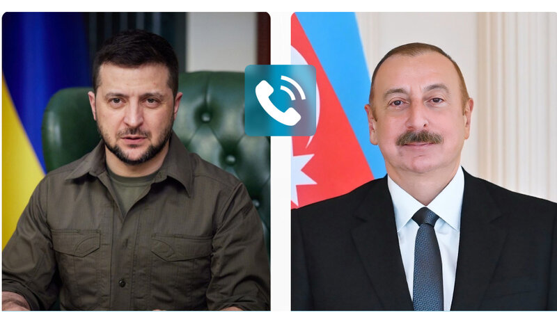 Zelenski Azərbaycan Prezidentinə zəng etdi