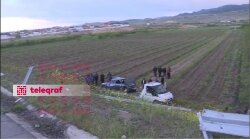 Şəmkirdə "VAZ" körpüdən aşdı -