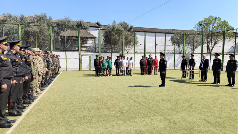FHN-in Mülki müdafiə qoşunlarının hərbi hissələri arasında minifutbol üzrə birincilik keçirildi -