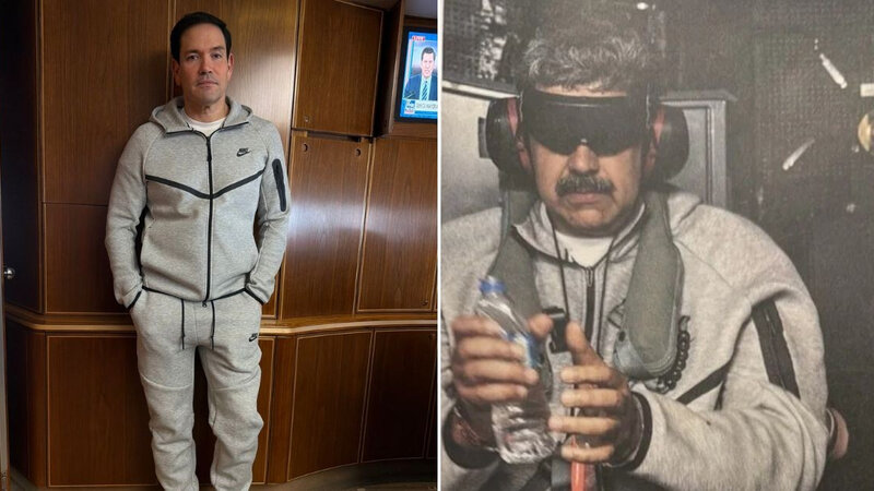 Rubio Pekinə Maduro saxlanılan zaman görünütləndiyi geyimdə gedib